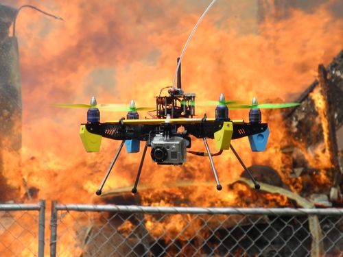 Firefighters Using Drones to Assist Efforts