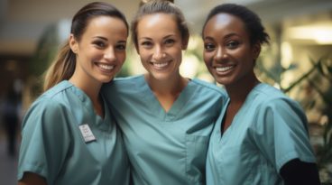 Group of nurses and medical assistants